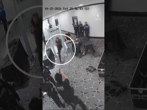 New footage shows gunman charging through White House press dinner