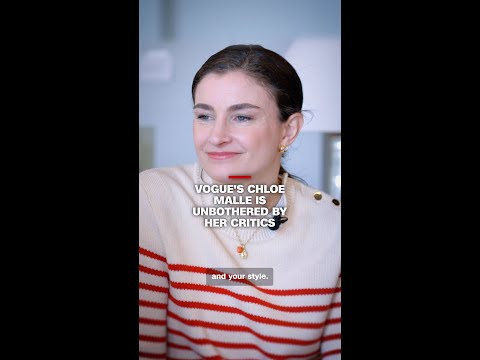 Vogue’s Chloe Malle is unbothered by her critics