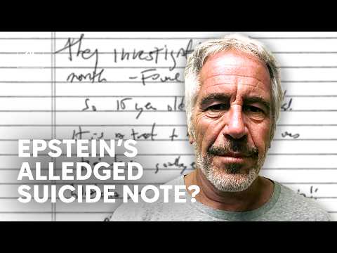 Did Jeffrey Epstein write a suicide note in prison?
