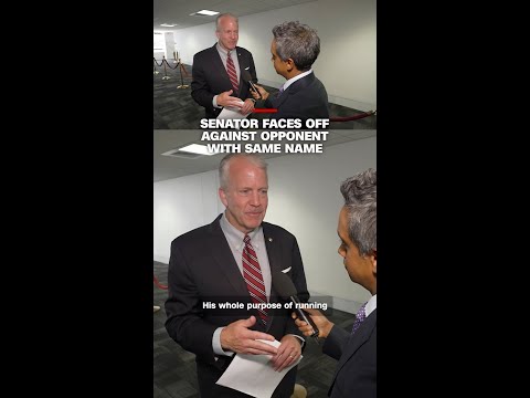 Senator faces off against opponent with same name