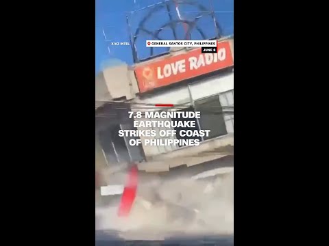 7.8 earthquake strikes off coast of Philippines