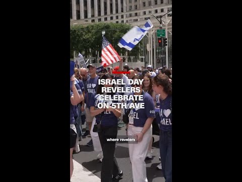 Israel Day Revelers celebrate on Fifth Avenue