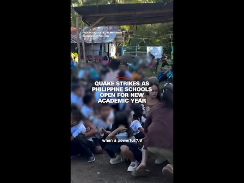 Quake strikes as Philippine schools open for new academic year
