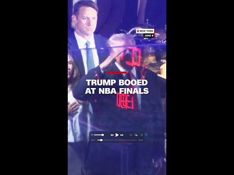 Trump booed at NBA Finals