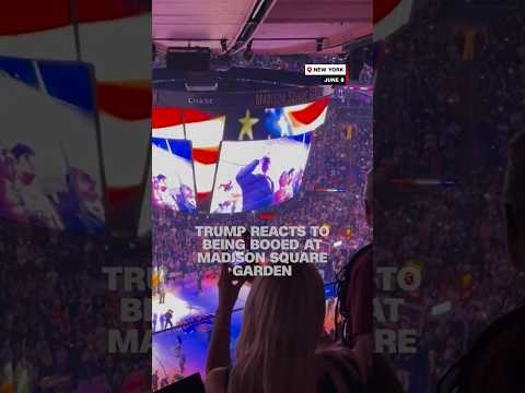 Trump reacts to being booed at Madison Square Garden