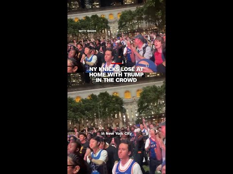 NY Knicks lose at home with Trump in the crowd