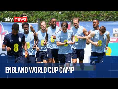 England World Cup squad hold training session in Florida