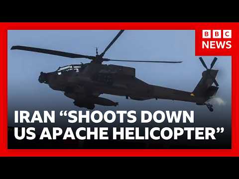 Trump says Iran shot down US Apache helicopter | BBC News