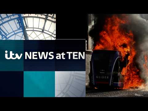Disorder on streets of Belfast following knife attack: Watch ITV News at Ten LIVE