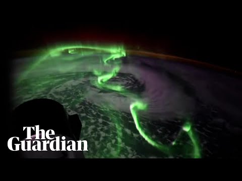 ‘This one danced and snaked’: Nasa astronaut captures aurora australis from space