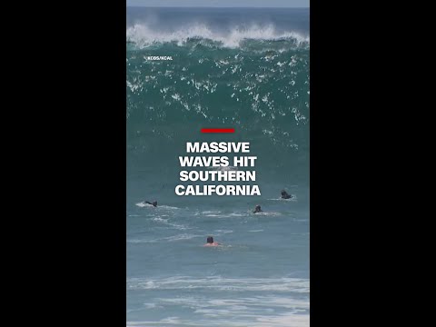 Massive waves hit Southern California