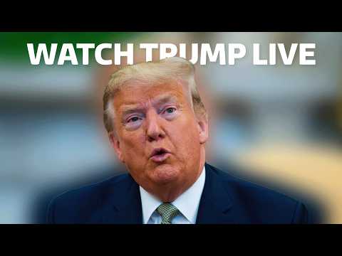 Watch LIVE –  Trump at the Oval Office a day before World Cup starts