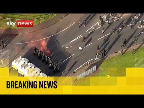 Protests in Belfast for second night following knife attack