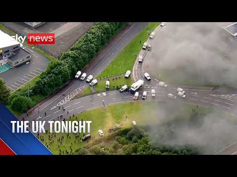 Protesters gather in Belfast for second night after knife attack | The UK Tonight