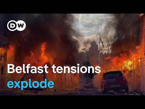 Riots erupt in Northern Ireland after stabbing suspect charged | DW News