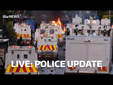 Watch LIVE – Northern Ireland police give update on Belfast unrest