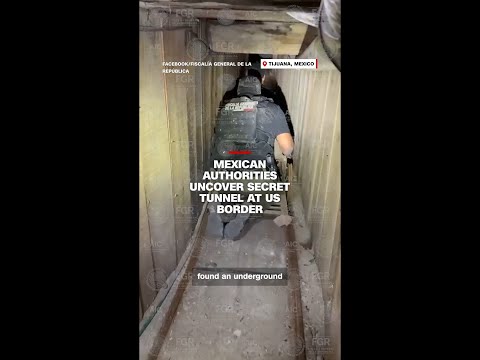 Mexican authorities uncover secret tunnel at US border
