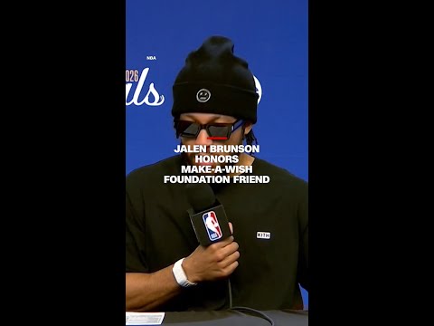 Jalen Brunson honors Make-A-Wish foundation friend