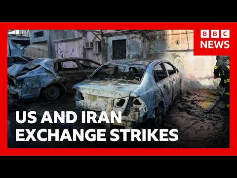 US and Iran exchange strikes across Middle East for second day in a row | BBC News