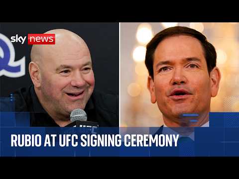 Marco Rubio attends event with UFC chief Dana White