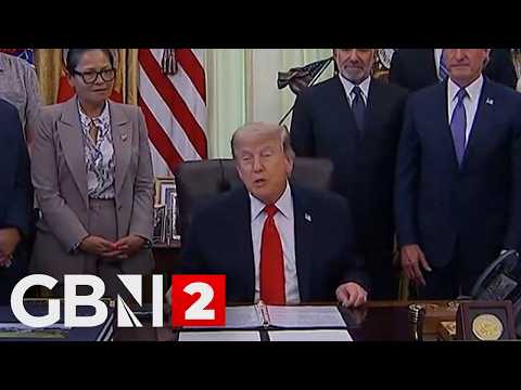 WATCH: US President Donald Trump makes an announcement