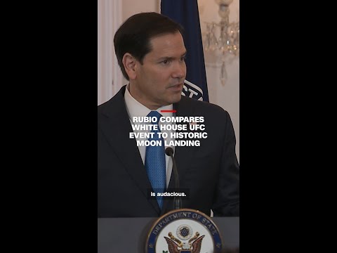Rubio compares White House UFC event to historic moon landing