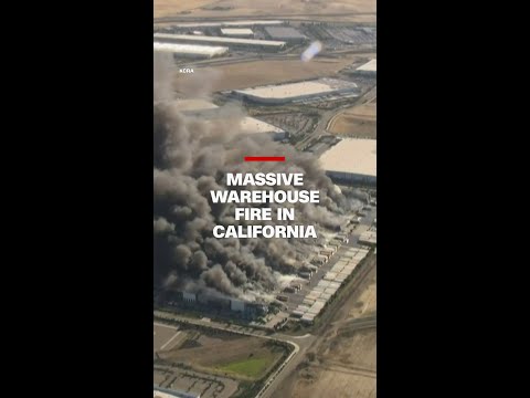 Massive warehouse fire in California