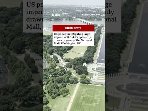 Police investigate ‘8647’ written in grass on US national mall. #US #DonaldTrump #BBCNews