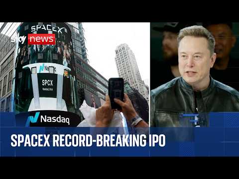 Wall Street opens as SpaceX plans largest-ever stock market debut