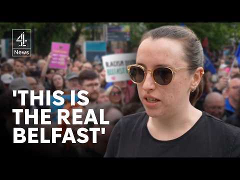 Belfast: anti-racism rallies after violent unrest across Northern Ireland