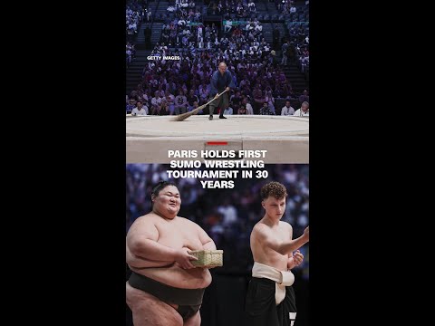 Paris holds first sumo wrestling tournament in 30 years