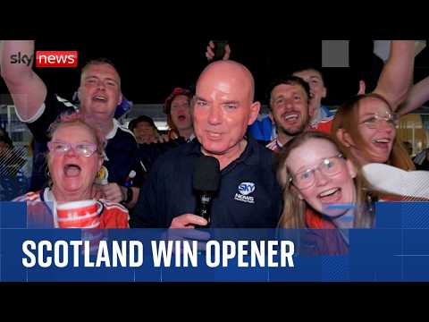 ‘No Scotland, no party!’: Tartan Army celebrate World Cup win over Haiti