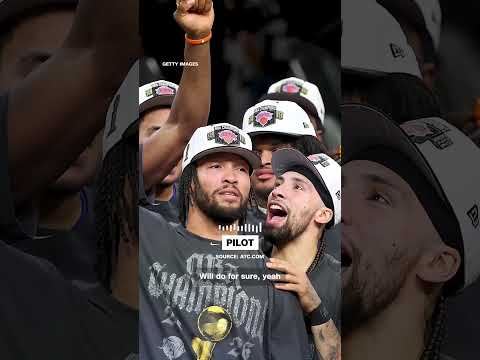 Air traffic control audio captures Knicks players celebrating on plane