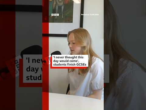 “I never thought this day would come”, students finish GCSEs. #GCSE #Exams #BBCNews