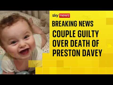 Teacher found guilty of abusing and murdering adopted baby Preston Davey
