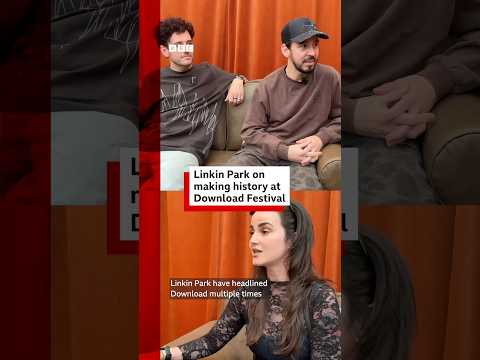 Linkin Park on making history at Download Festival.  #LinkinPark #DownloadFestival #BBCNews