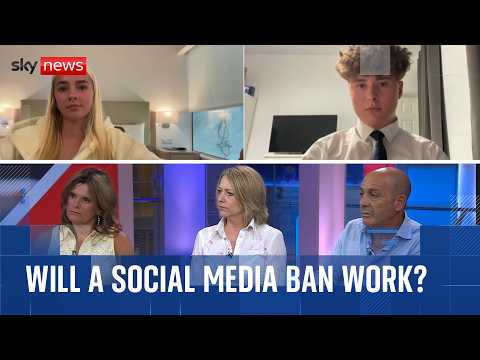 Teens and bereaved parents react as UK announces social media ban for under-16s