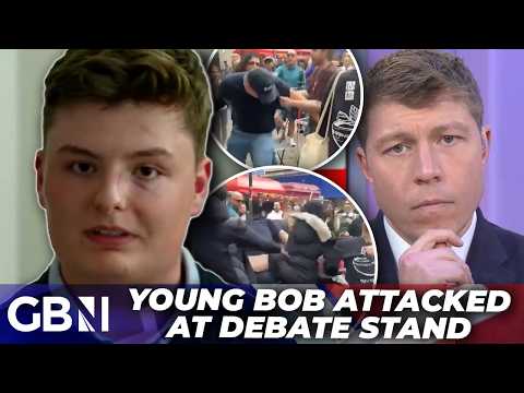 ‘Kicking at my head’ | Young Bob ATTACKED by LEFTIE activists for debating mass deportation