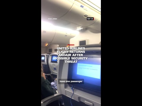 United Airlines flight returns midair after possible security threat