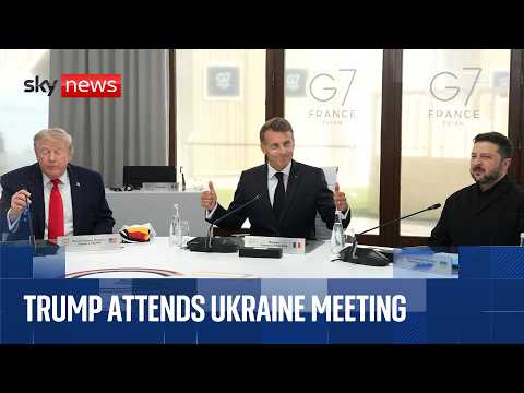 Trump joins Zelenskyy and world leaders for Ukraine meeting at G7 Summit