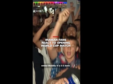 Iranian fans react to opening World Cup match