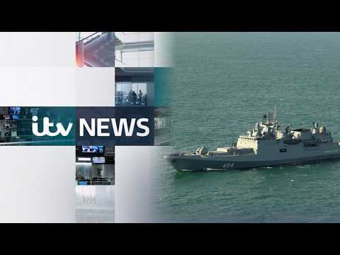 Watch ITV Evening News LIVE: Russian warship ‘fires warning shot at yacht in English Channel’