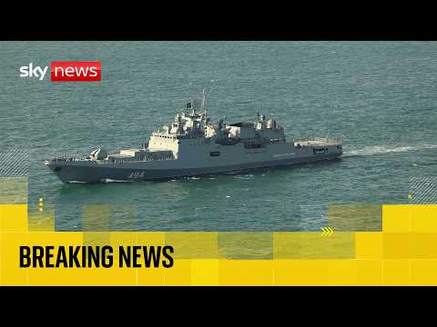 Russian warship ‘fires warning shots at yacht in English Channel’