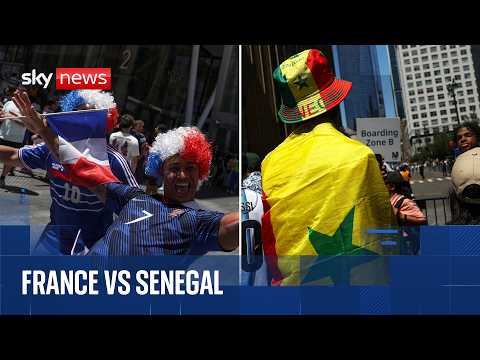 Fans arrive to watch France face Senegal in their opening game of 2026 World Cup