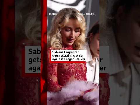 Sabrina Carpenter gets restraining order against man who showed up at her home. #BBCNews