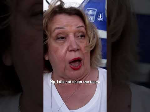 Iranian-Americans protest outside Iran’s World Cup match