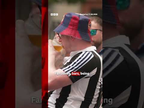 England fans have taken over Dallas ahead of their World Cup opening match. #BBCNews