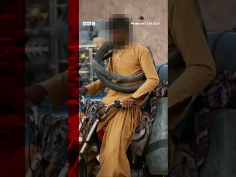 Bikers risking their lives to smuggle Iranian fuel into Pakistan. #BBCNews