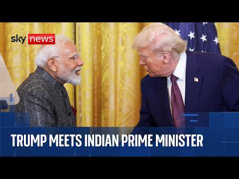 Trump meeting with Indian PM Narendra Modi at G7 Summit