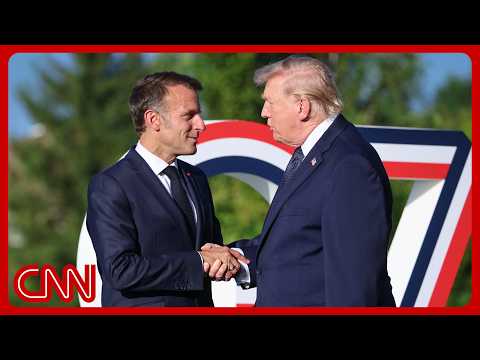 Live: Macron greets Trump at Versailles